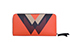 Mulberry M Print Long Wallet, £95, Accessories, Black/Orange, Leather, Back view